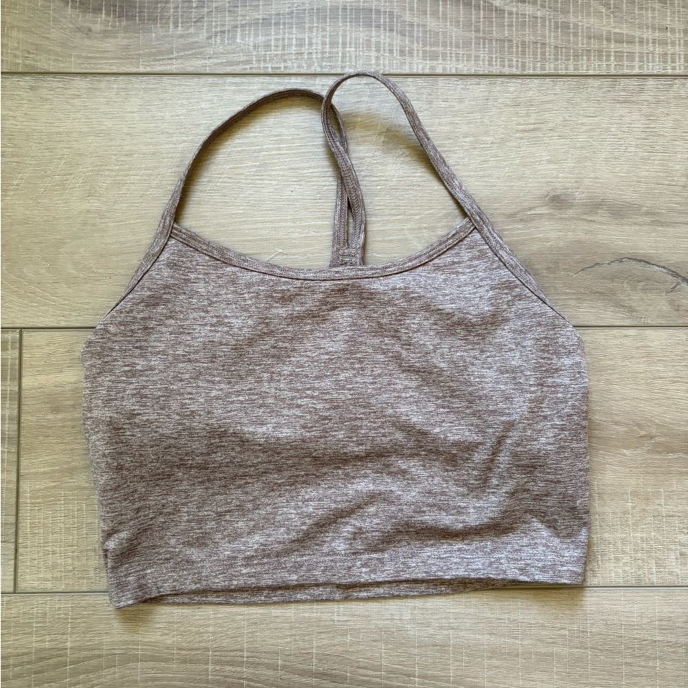 Offline by Aerie Brown Strappy Crop Top - Picture 2 of 6